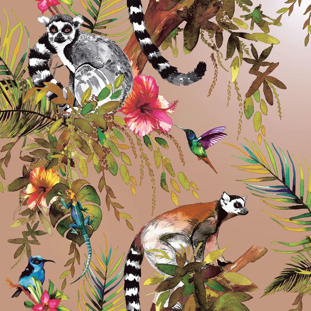 DUTCH WALLCOVERINGS Wallpaper Lemur Rose Gold