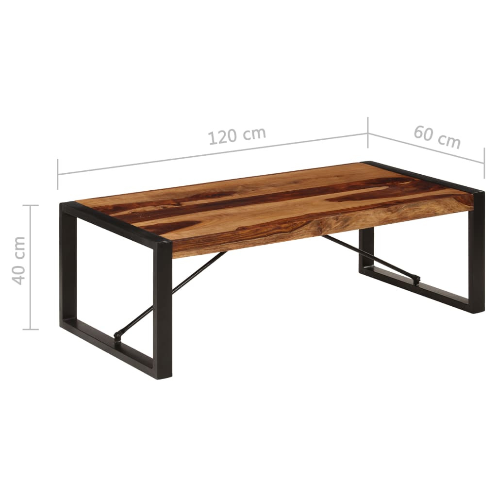vidaXL Coffee Table 120x60x40 cm Solid Sheesham Wood