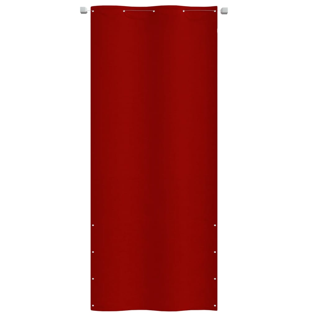 vidaXL Balcony Screen Red 100x240 cm Oxford Fabric