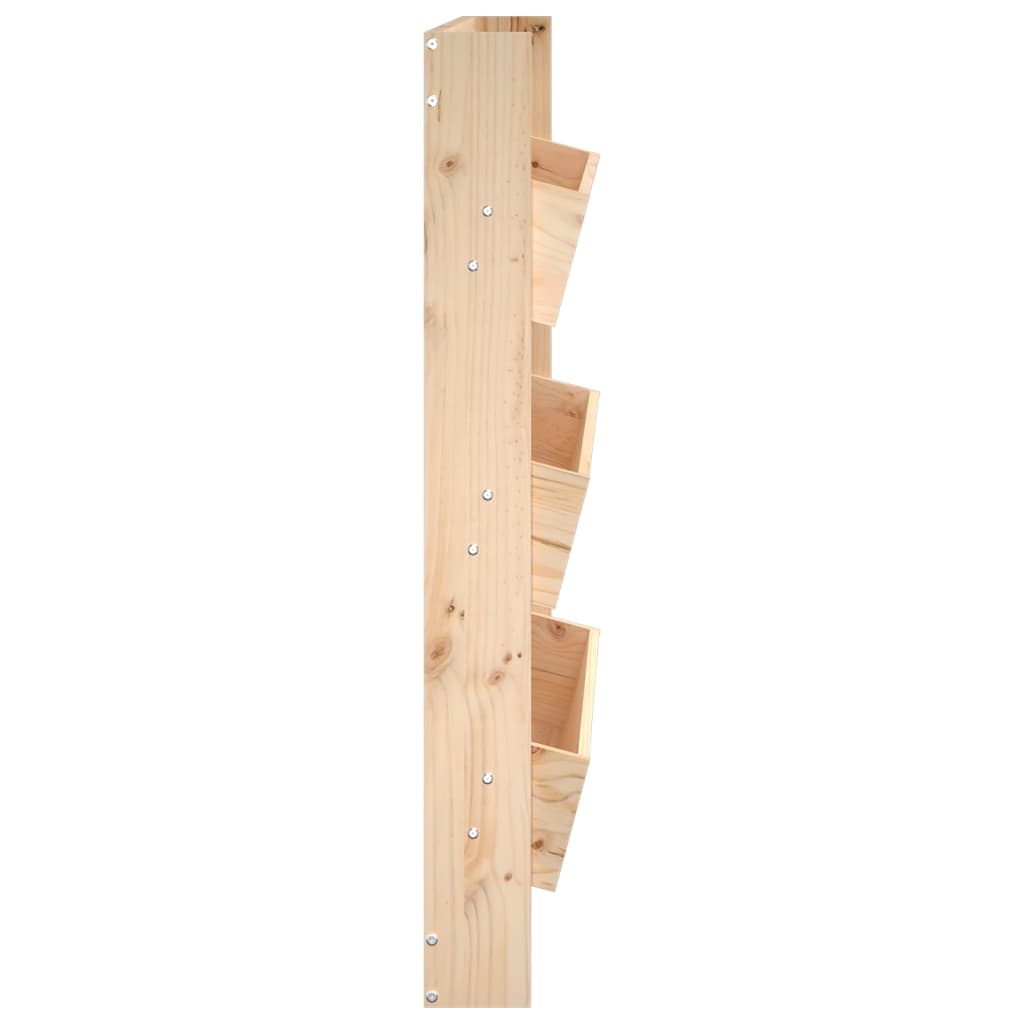 vidaXL Wall Planter 3-Tier 60x18.5x110 cm Solid Wood Pine