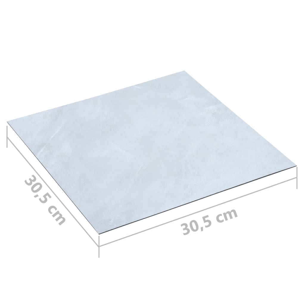 vidaXL Self-adhesive Flooring Planks 5.11 m² PVC White Marble