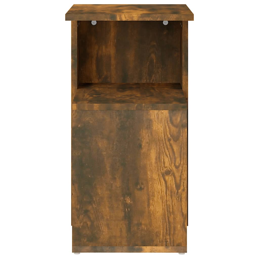 vidaXL Side Table Smoked Oak 36x30x56 cm Engineered Wood