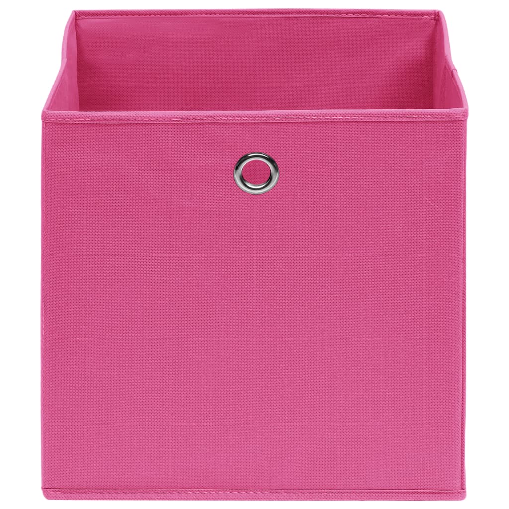 vidaXL Storage Boxes 4 pcs Pink 32x32x32 cm Fabric