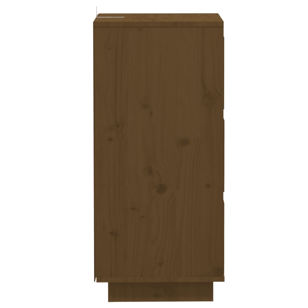 vidaXL Sideboards 2 pcs Honey Brown 32x34x75 cm Solid Wood Pine