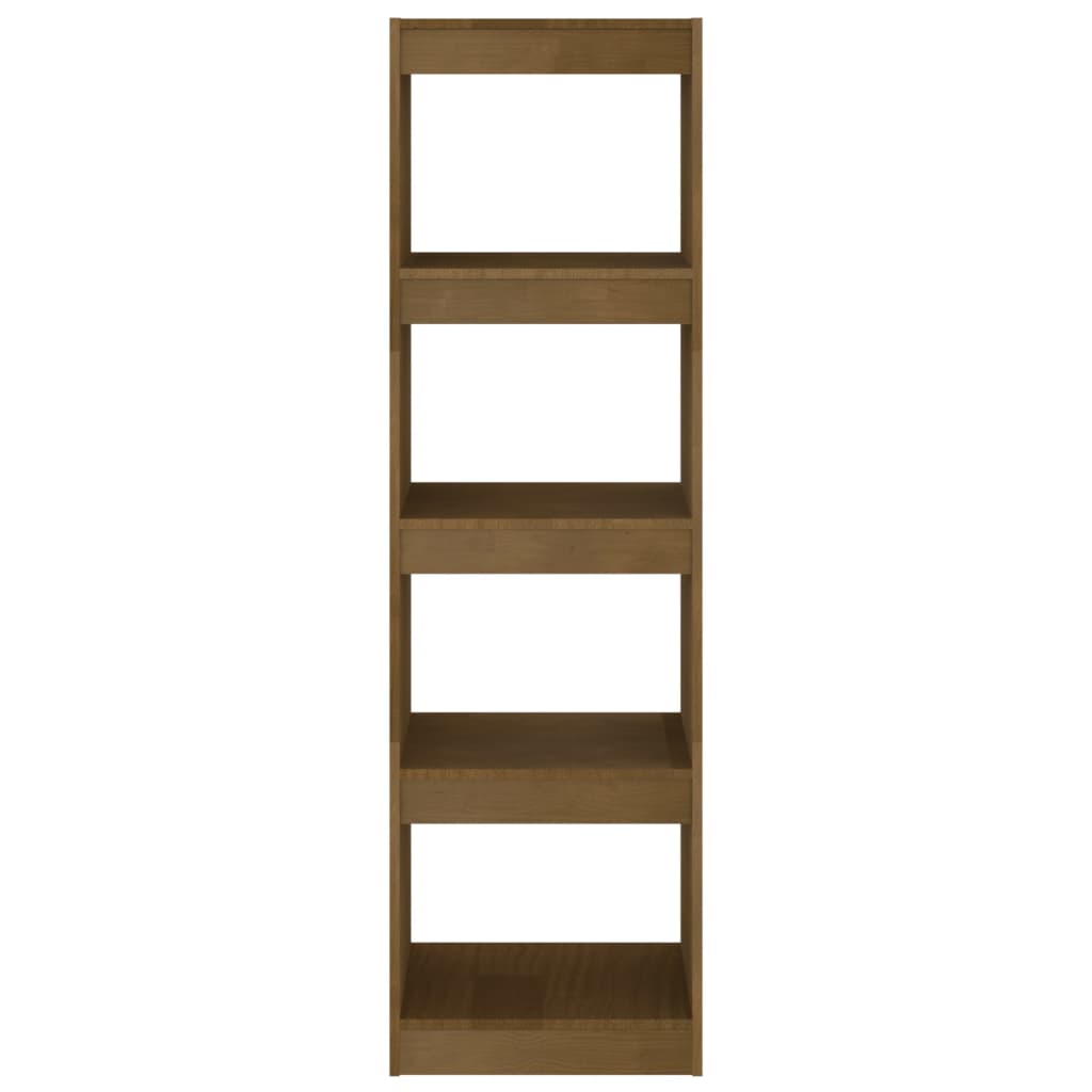 vidaXL Book Cabinet Room Divider Honey Brown 40x30x135.5 cm Pinewood