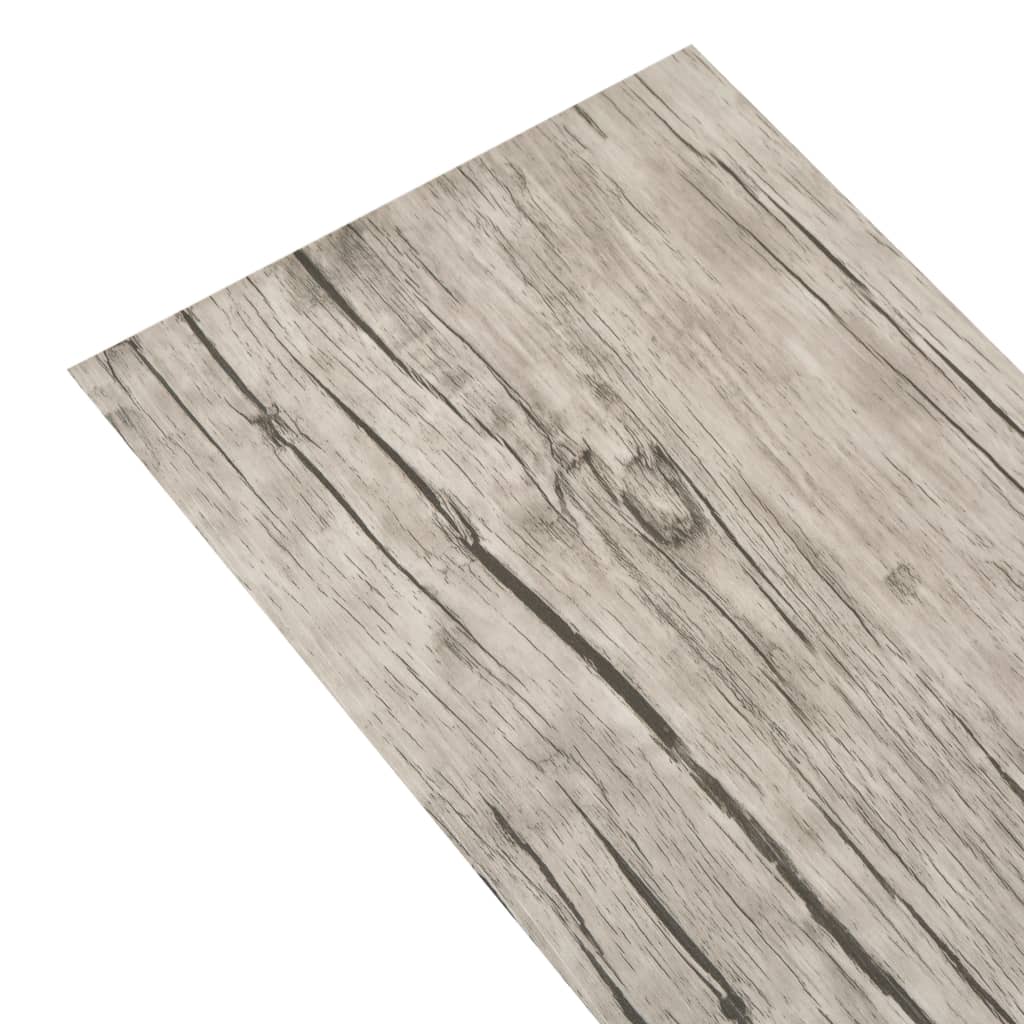 vidaXL Self-adhesive PVC Flooring Planks 5.21 m? 2 mm Oak Washed