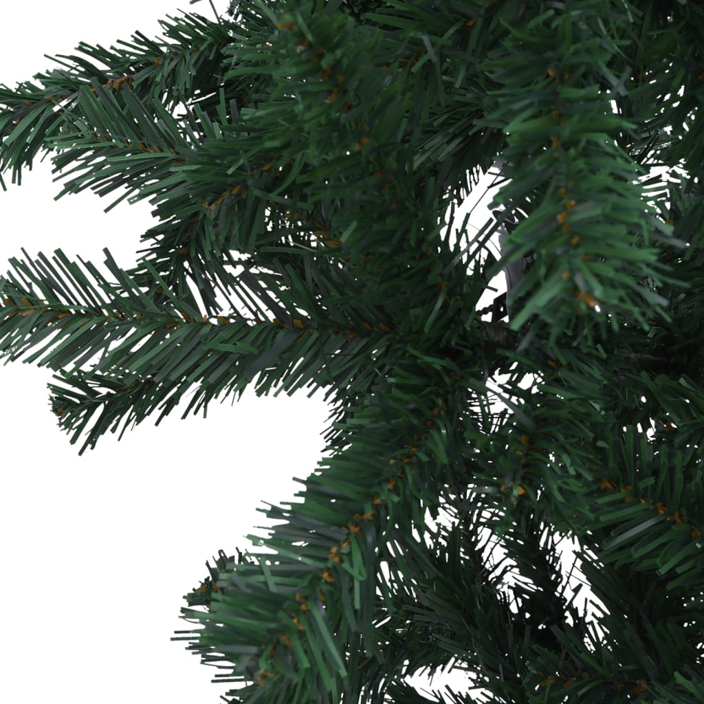 vidaXL Upside-down Artificial Pre-lit Christmas Tree Green 180 cm