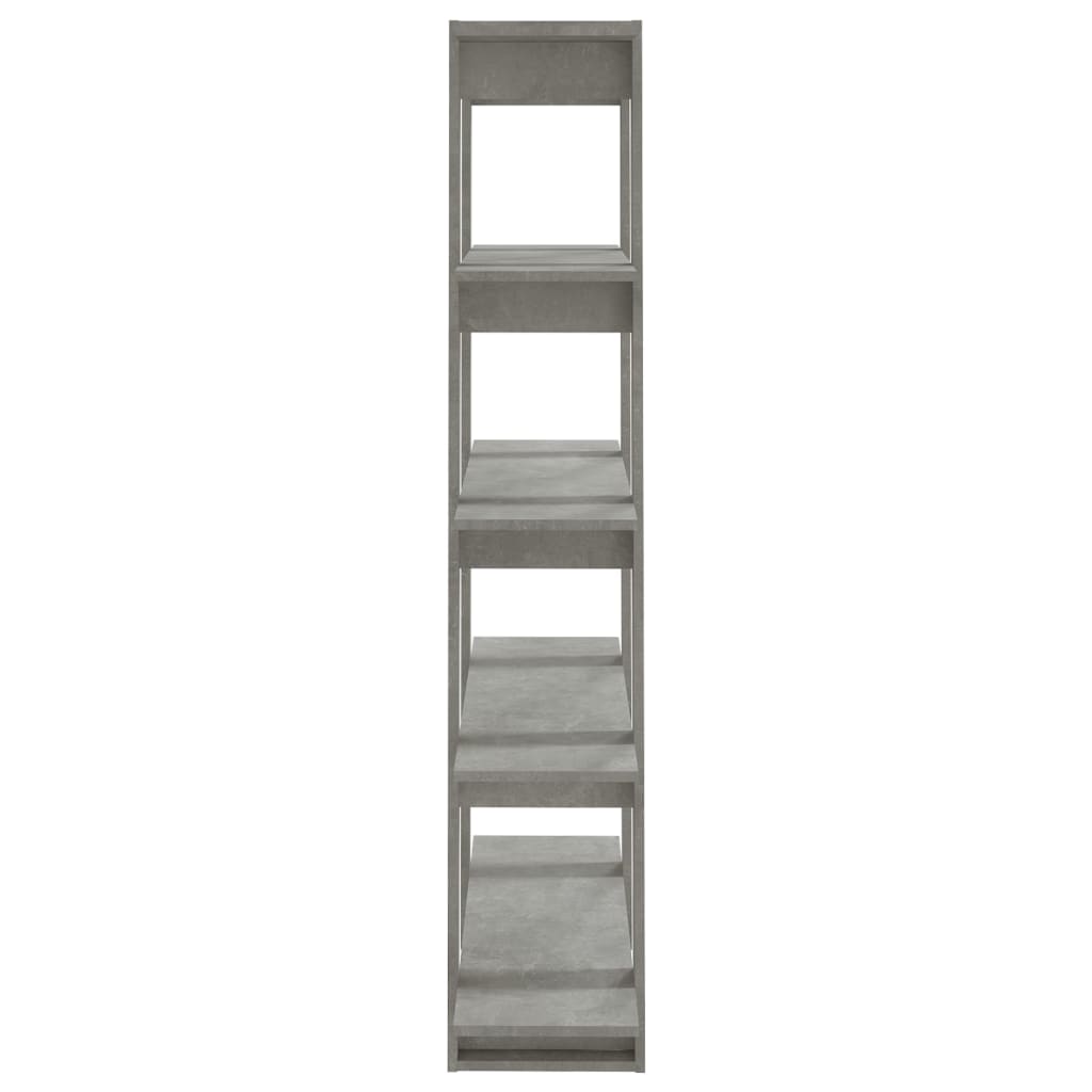 vidaXL Book Cabinet/Room Divider Concrete Grey 100x30x160 cm