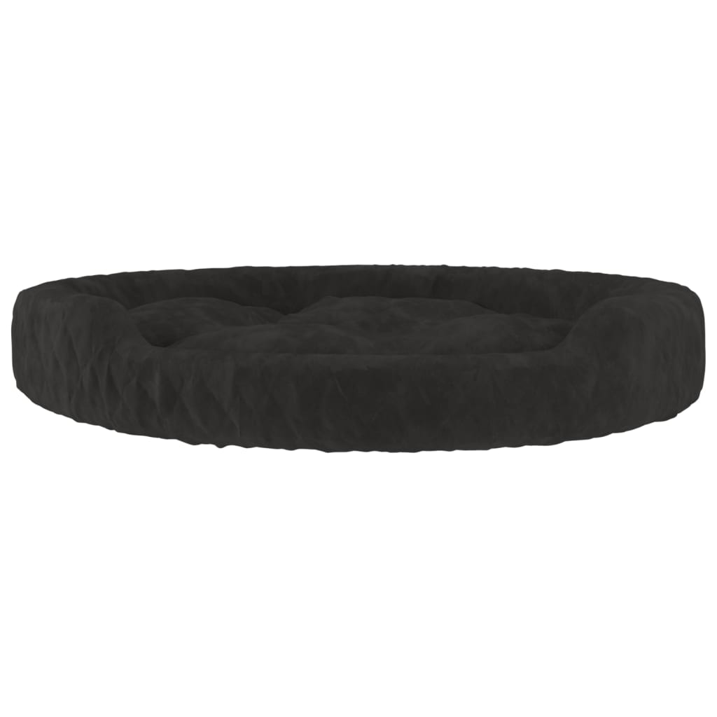 vidaXL Dog Bed Black 90x70x23 cm Plush