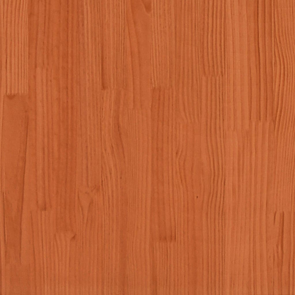 vidaXL Headboard Wax Brown 135 cm Solid Wood Pine