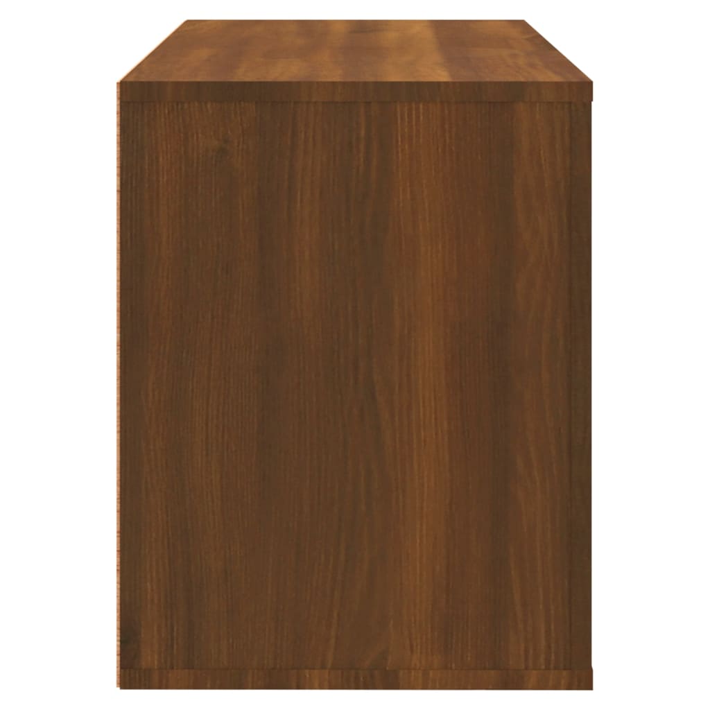 vidaXL Shoe Cabinet Brown Oak 80x35x45 cm Engineered Wood