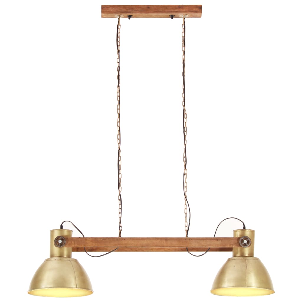 vidaXL Industrial Hanging Lamp 25 W Brass 109 cm E27