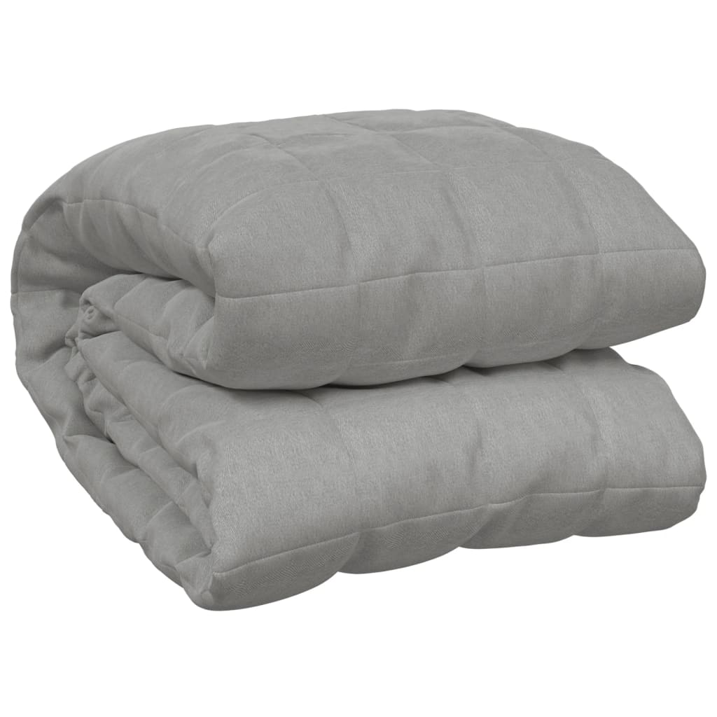 vidaXL Weighted Blanket Grey 152x203 cm 11 kg Fabric