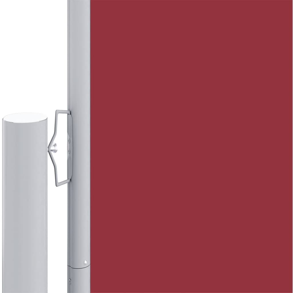 vidaXL Retractable Side Awning Red 220x600 cm