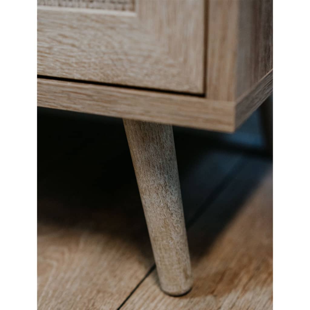 Finori Shoe Cabinet Bali 49A Sonoma Oak and Cane Print