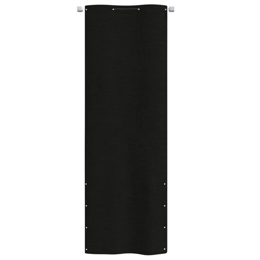 vidaXL Balcony Screen Black 80x240 cm Oxford Fabric