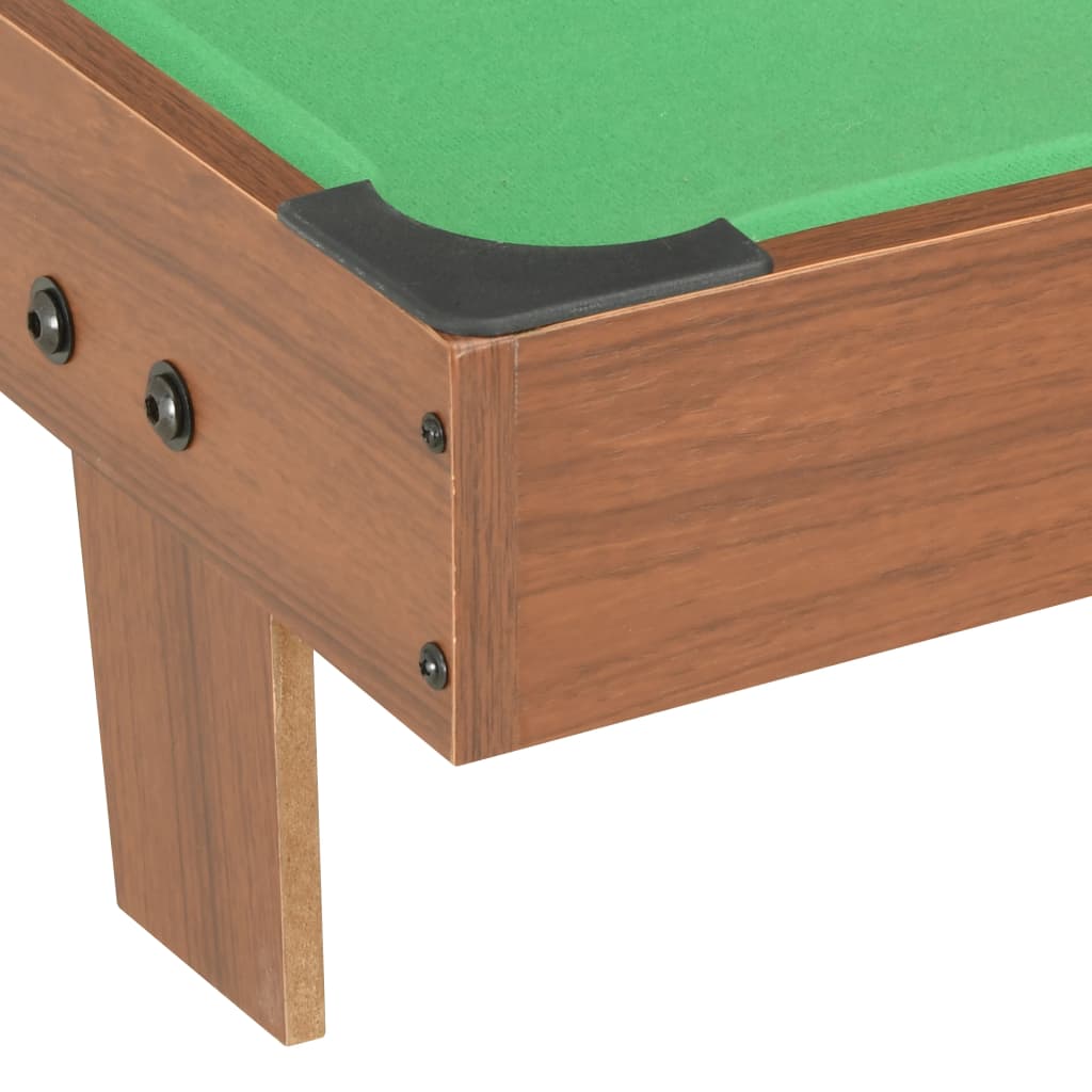 vidaXL 3 Feet Mini Pool Table 92x52x19 cm Brown and Green