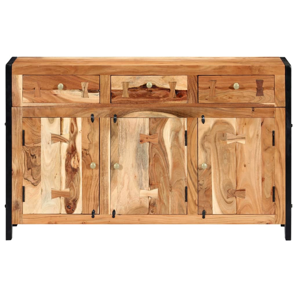 vidaXL Sideboard 120x35x75 cm Solid Acacia Wood