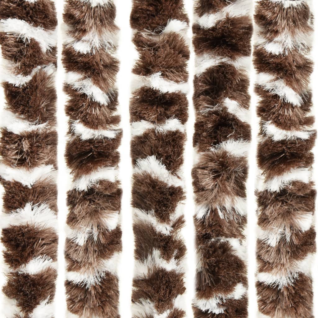 vidaXL Insect Curtain Brown and White 90x220 cm Chenille