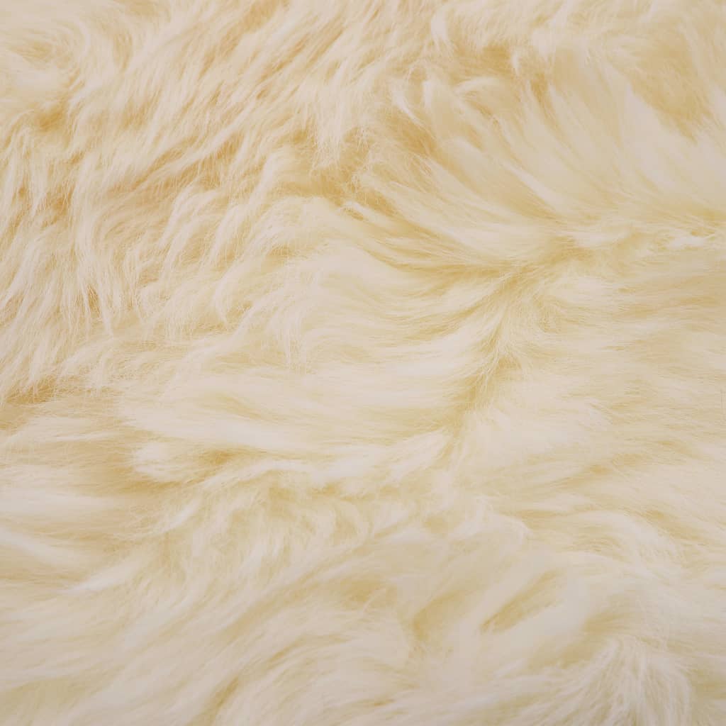 vidaXL Sheep Leather Rug 60x90 cm White