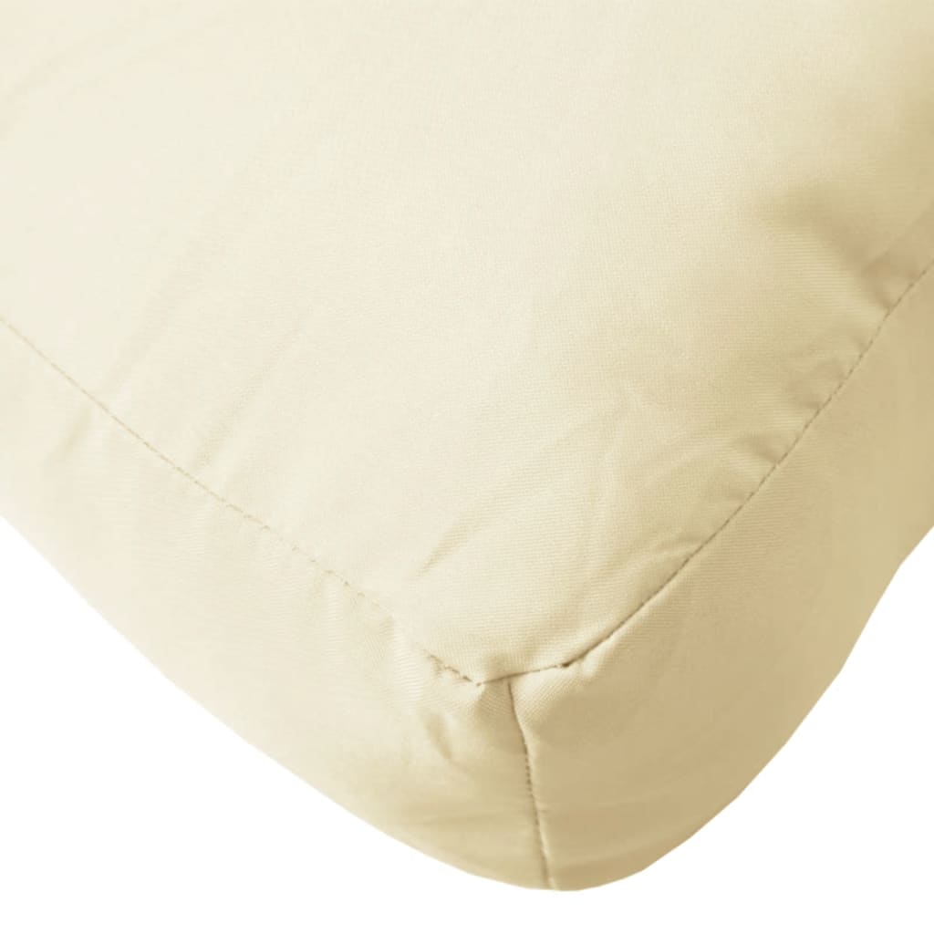 vidaXL Pallet Cushion Cream 60x60x6 cm Oxford Fabric