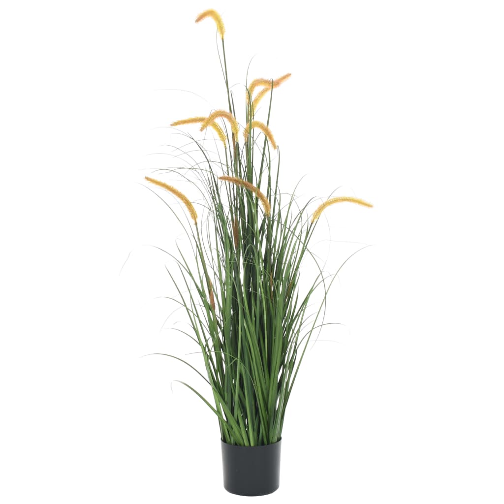 vidaXL Artificial Grass Plant with Cattail 135 cm