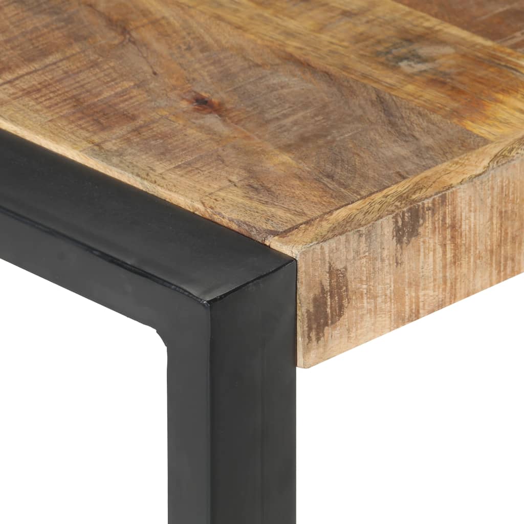 vidaXL Coffee Table 140x140x40 cm Rough Mango Wood