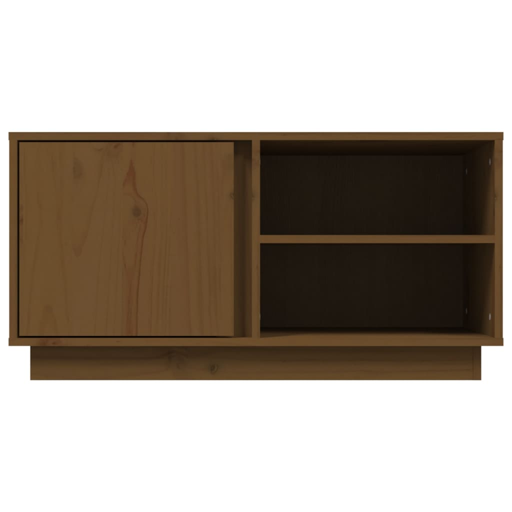 vidaXL TV Cabinet Honey Brown 80x35x40.5 cm Solid Wood Pine