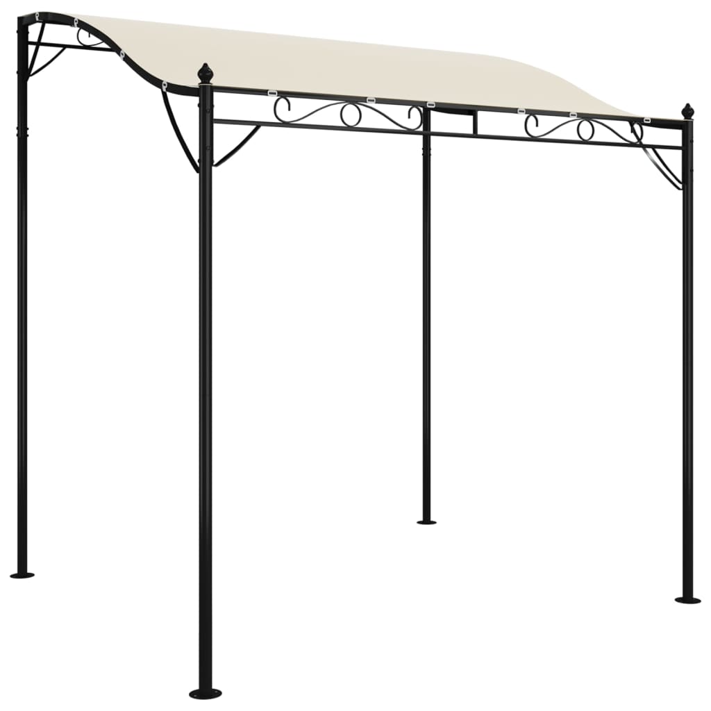 vidaXL Canopy Cream 2x2.3 m 180 g/m² Fabric and Steel