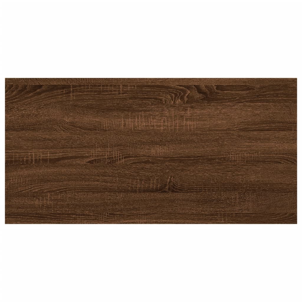 vidaXL Wall Shelves 4 pcs Brown Oak 60x20x1.5 cm Engineered Wood