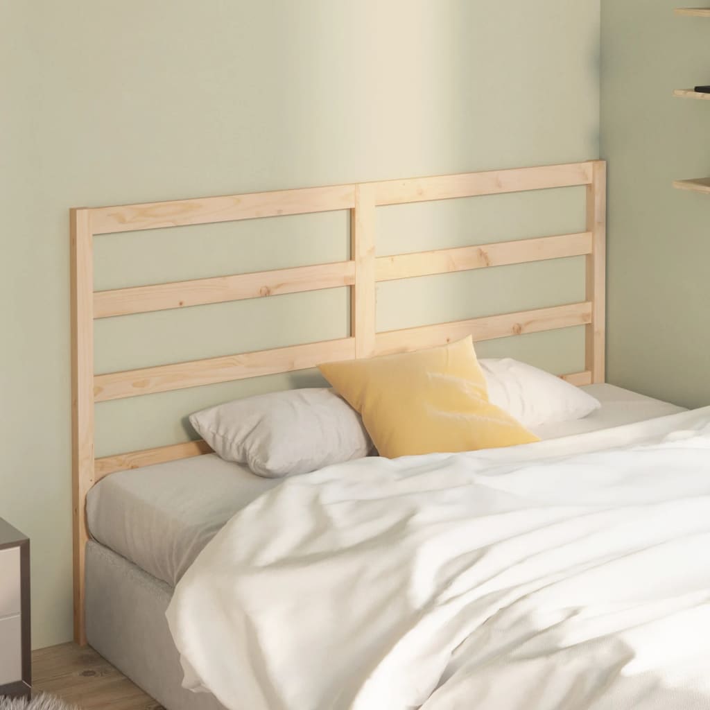 vidaXL Bed Headboard 146x4x100 cm Solid Wood Pine