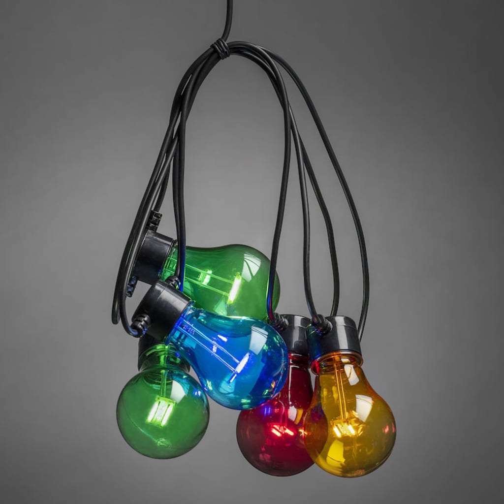 KONSTSMIDE Party Lights with 10 Lamps Extension Set Multicolour