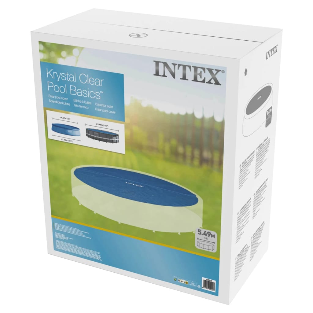 Intex Solar Pool Cover Blue 538 cm Polyethylene