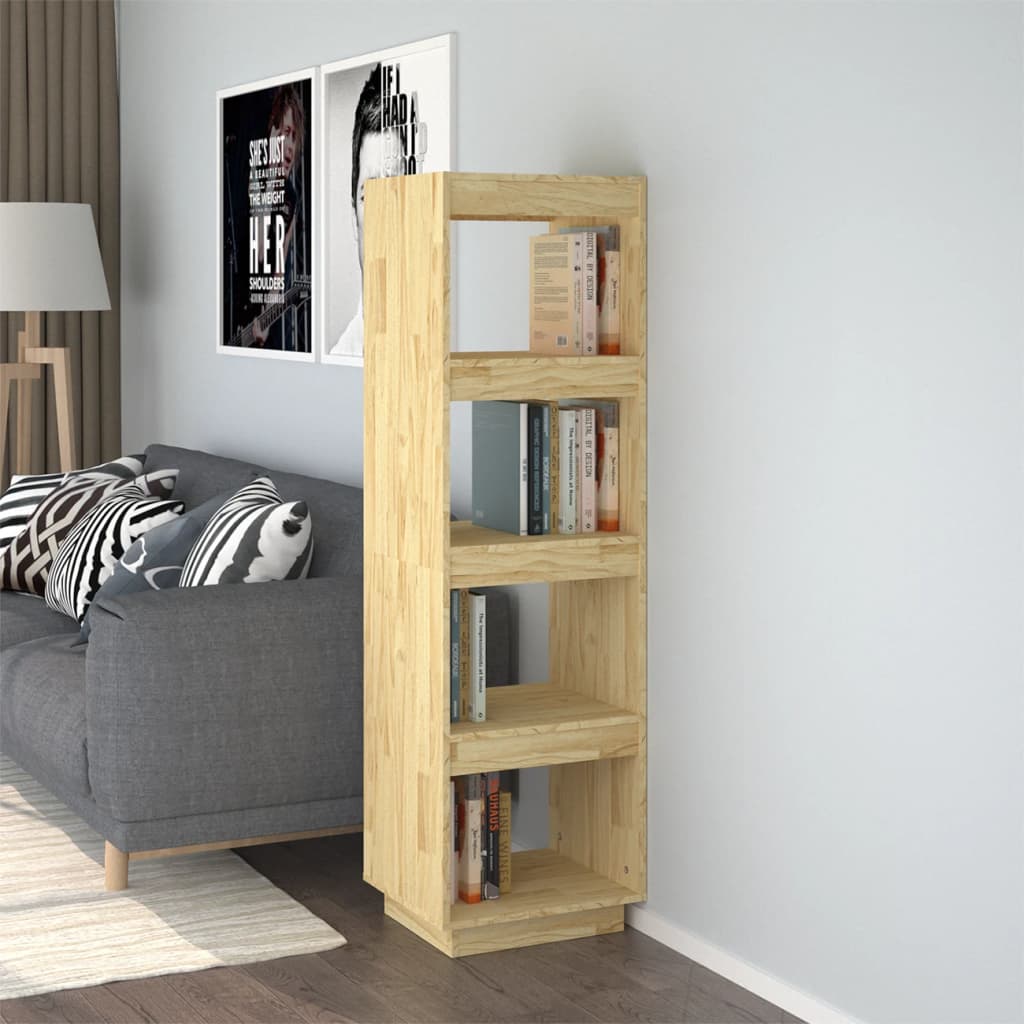 vidaXL Book Cabinet/Room Divider 40x35x135 cm Solid Pinewood