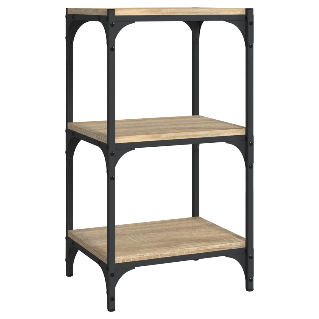 vidaXL Book Cabinet Sonoma Oak 40x33x70.5 cm Engineered Wood and Steel