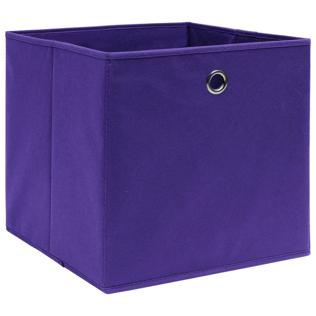 vidaXL Storage Boxes 4 pcs Purple 32x32x32 cm Fabric