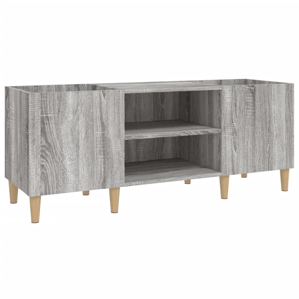 vidaXL Record Cabinet Grey Sonoma 121x38x48 cm Engineered Wood