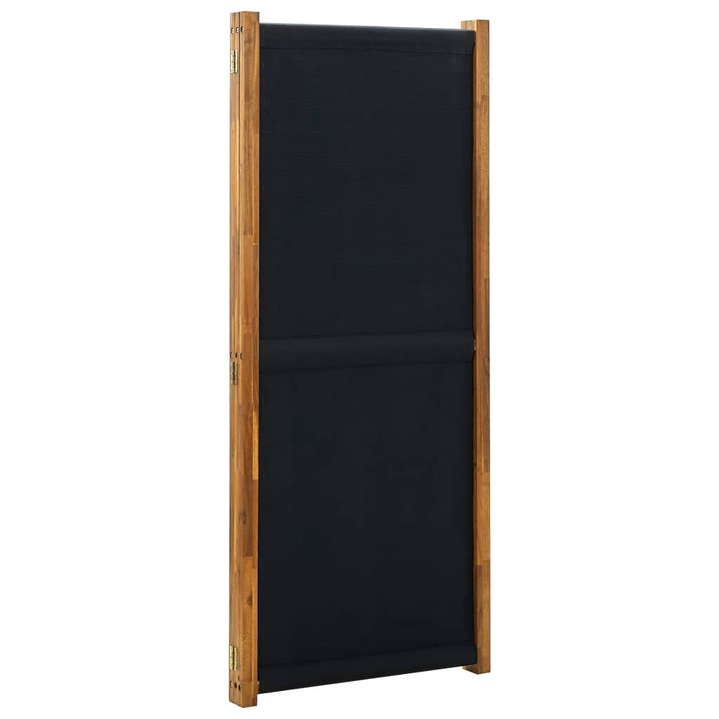 vidaXL 3-Panel Room Divider Black 210x170 cm