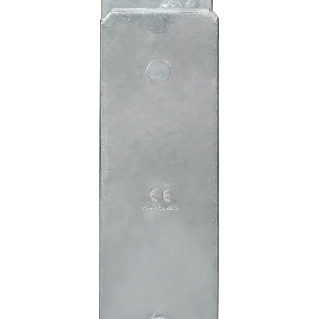 vidaXL Fence Anchors 6 pcs Silver 14x6x60 cm Galvanised Steel