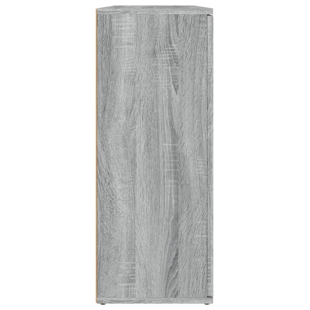 vidaXL Sideboard Grey Sonoma 91x29.5x75 cm Engineered Wood