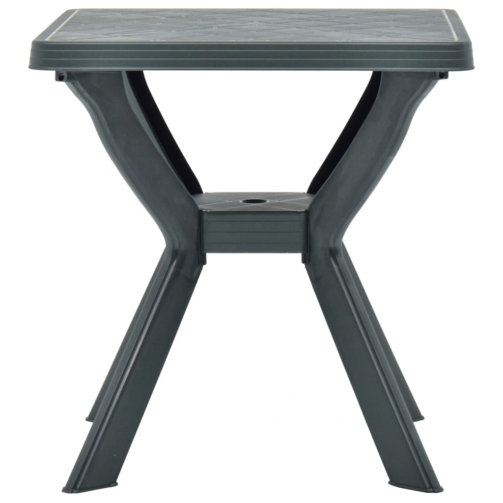 vidaXL Bistro Table Green 70x70x72 cm Plastic