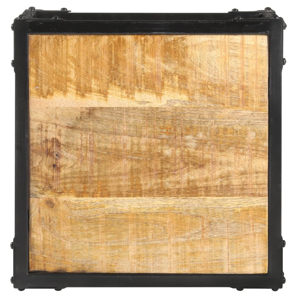 vidaXL Coffee Table 40x40x36 cm Solid Rough Mango Wood