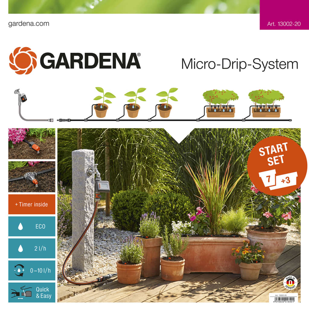GARDENA Micro-Drip System for Plant Pots M Starter Set 13002-20