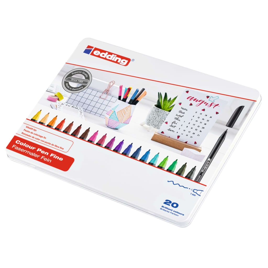 edding Classic Colour Pen Fine 20pcs Multicolour 1200