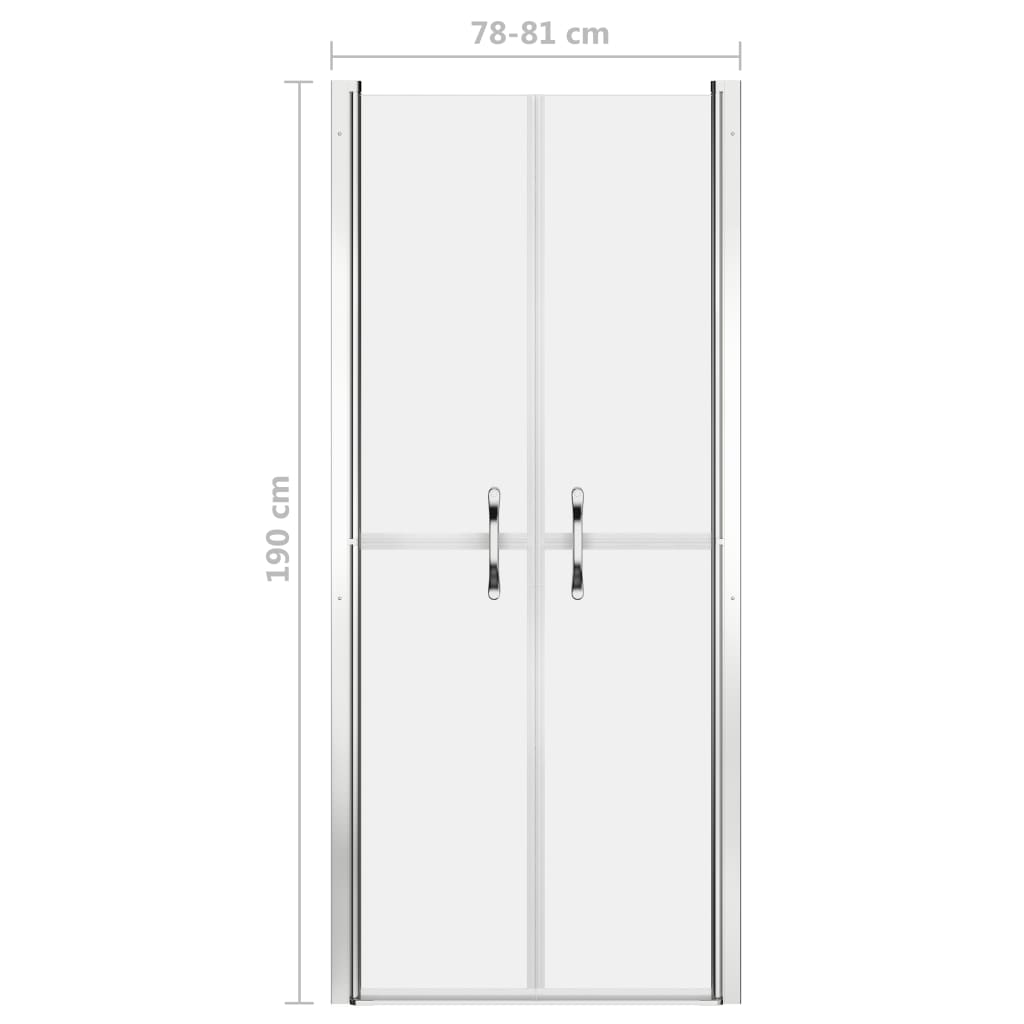vidaXL Shower Door Frosted ESG 81x190 cm