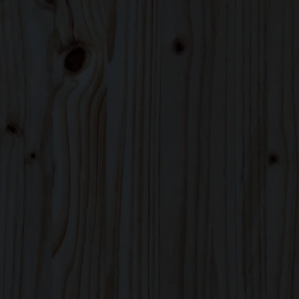 vidaXL Garden Middle Sofas 2 pcs Black 120x80 cm Solid Wood Pine