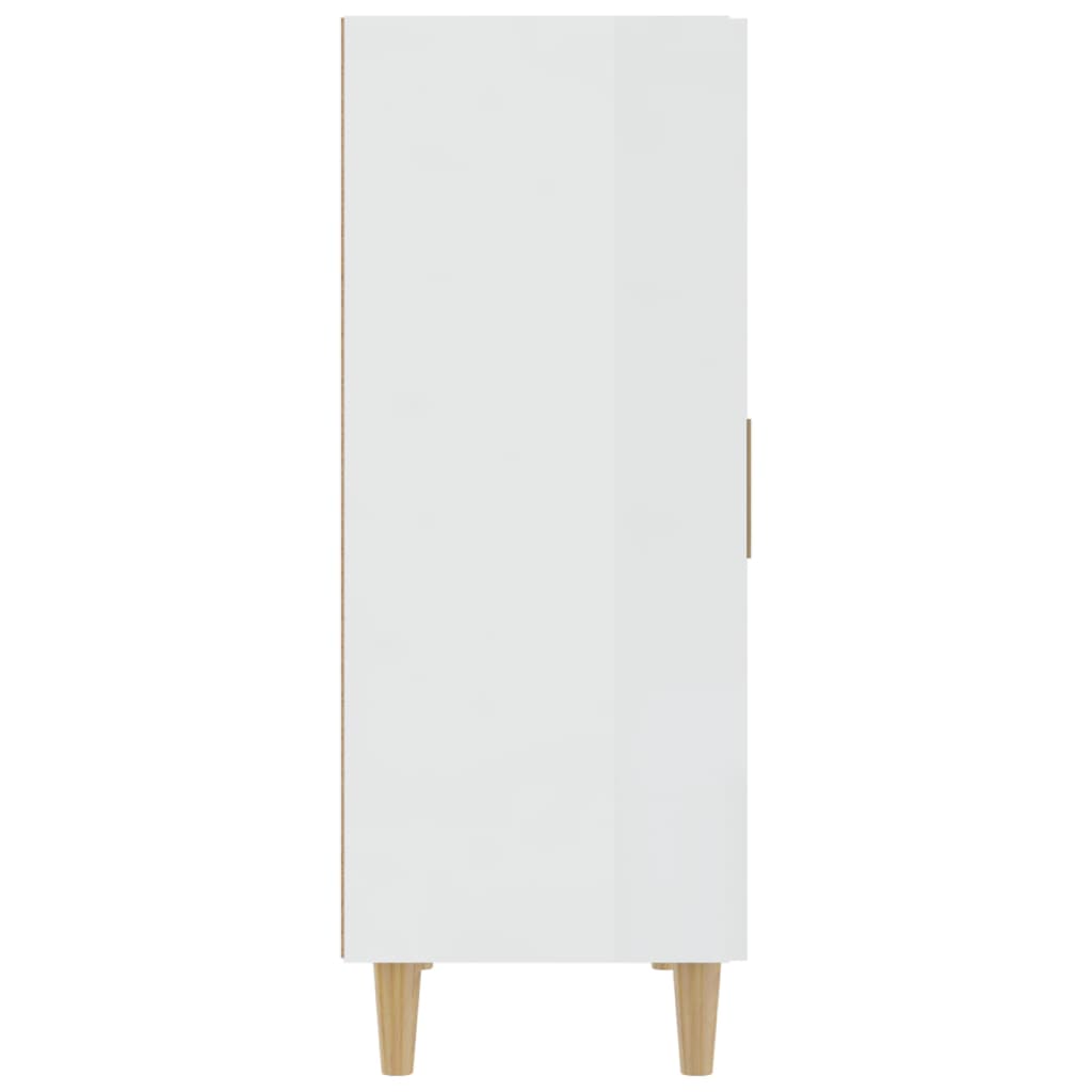vidaXL Sideboard High Gloss White 70x34x90 cm Engineered Wood