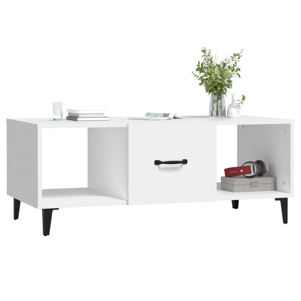 vidaXL Coffee Table White 102x50x40 cm Engineered Wood