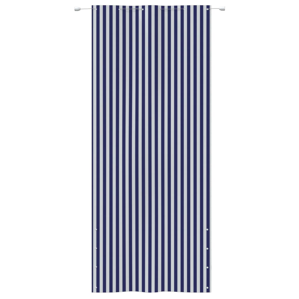 vidaXL Balcony Screen Blue and White 120x240 cm Oxford Fabric