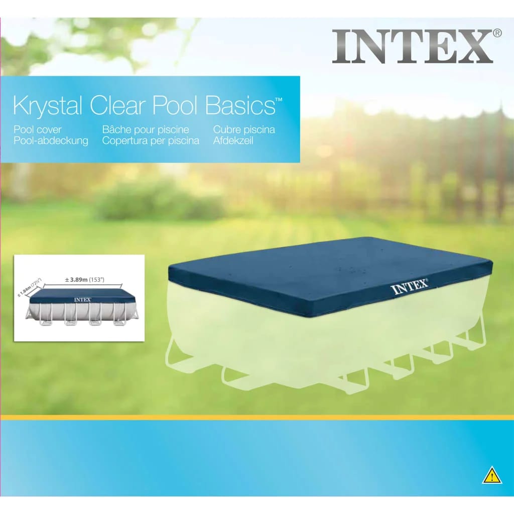 Intex Pool Cover Rectangular 390x180 cm 28037
